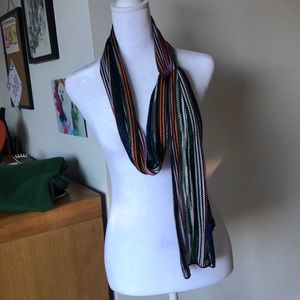 Missoni skinny metallic scarf-super long, wrap around 100”